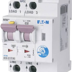 Eaton 187234 Przełącznik ochrony przeciwpożarowej 2 styki 32 A 0.03 A 230 V/AC 1 szt. Eaton 187234 Przełącznik ochrony przeciwpożarowej 2 styki 32 A 0.03 A 230 V/AC 1 szt.