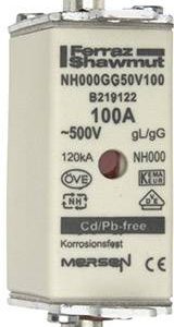 Mersen 1B663.000000 Bezpiecznik NH Rozmiar bezpiecznika = 000 100 A 500 V 1 szt.