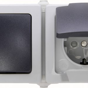 Kopp 138656001 Osprzęt elektroinstalacyjny do pomieszczeń wilgotnych Wyłącznik, Przełącznik schodowy, Gniazdo sieciowe z Kopp 138656001 Osprzęt elektroinstalacyjny do pomieszczeń wilgotnych Wyłącznik, Przełącznik schodowy, Gniazdo sieciowe z