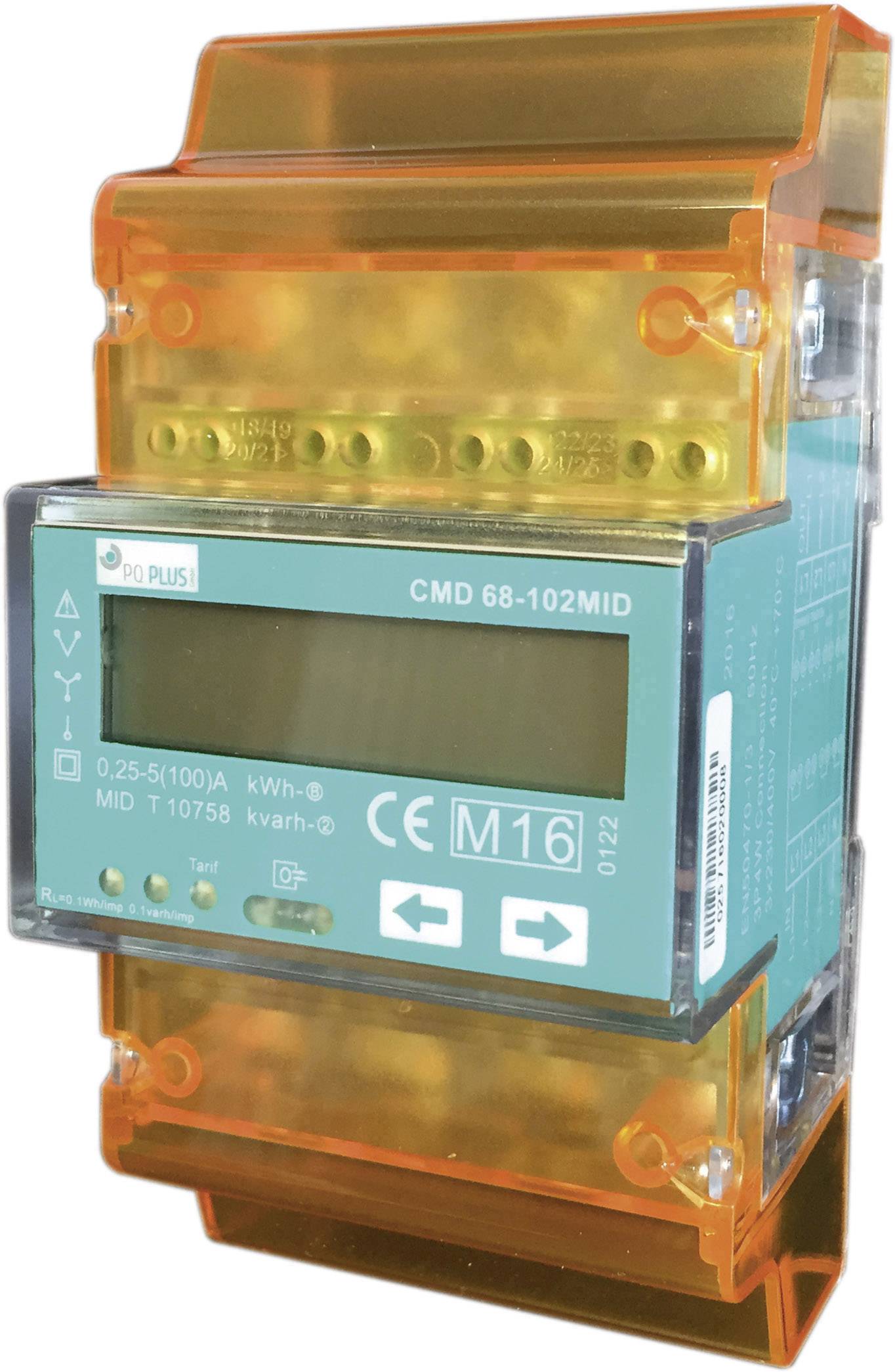 PQ Plus CMD 68-102 MID 26.68.0102.CO Licznik prądu trójfazowy cyfrowy 100 A Zezwolenie MID: tak 1 szt. - obrazek 1