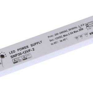 Dehner Elektronik SNP30-12VF-2 Transformator LED Stałonapięciowy 30 W 0 – 2.5 A 12 V/DC nie nadaje się do ściemniania, M Dehner Elektronik SNP30-12VF-2 Transformator LED Stałonapięciowy 30 W 0 – 2.5 A 12 V/DC nie nadaje się do ściemniania, M