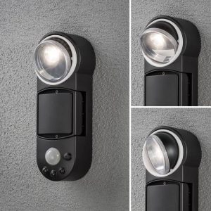 Konstsmide Prato 7696-750 Zewnętrzna lampa punktowa LED z czujnikiem ruchu 1 W Kolor LED: ciepła biel Konstsmide Prato 7696-750 Zewnętrzna lampa punktowa LED z czujnikiem ruchu 1 W Kolor LED: ciepła biel