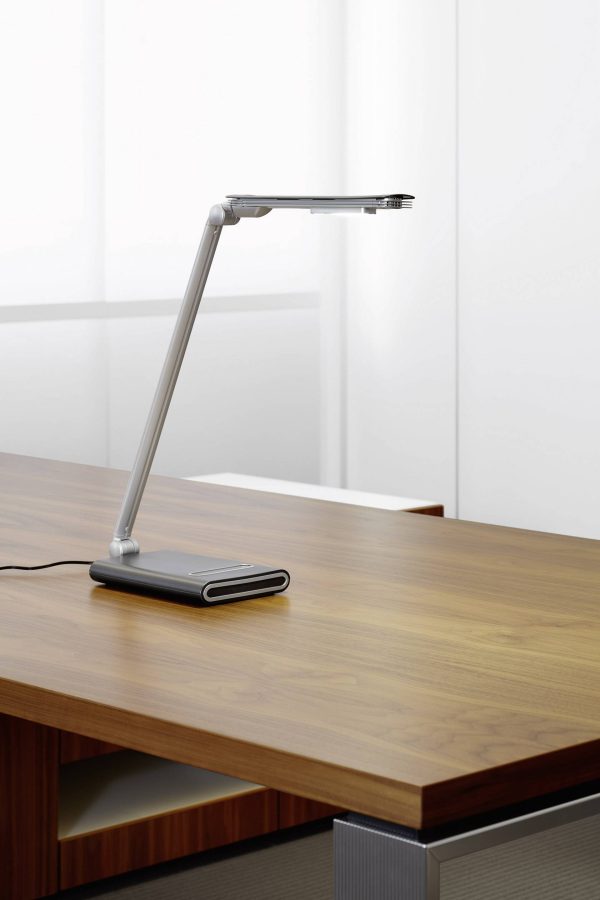 Lampka biurkowa LED Maul MAULpure 8202295 LED wbudowany na stałe srebrny