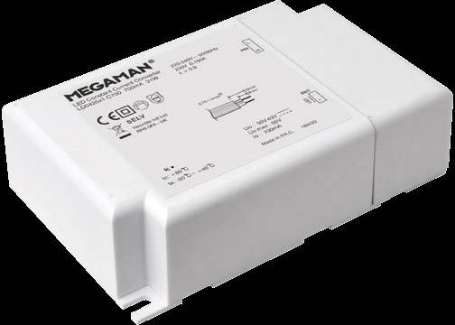 Megaman LD0425x1-C700 Sterownik LED Stałonaprądowy 31 W 0.7 A 30 - 43 V/DC nie nadaje się do ściemniania 1 szt. - obrazek 1