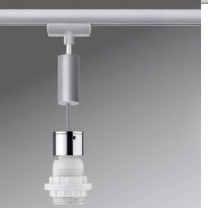 Lampa do systemu szynowego, wysokonapięciowego Paulmann Basic Pendel 95436 E-27 20 W LED chrom (matowy), chrom Lampa do systemu szynowego, wysokonapięciowego Paulmann Basic Pendel 95436 E-27 20 W LED chrom (matowy), chrom