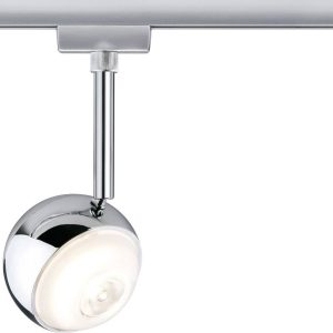 Lampa do systemu szynowego, wysokonapięciowego Paulmann Capsule II 95455 LED wbudowany na stałe 6 W LED 338 lm chrom (ma Lampa do systemu szynowego, wysokonapięciowego Paulmann Capsule II 95455 LED wbudowany na stałe 6 W LED 338 lm chrom (ma