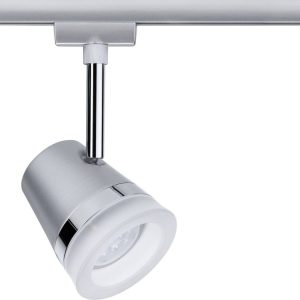 Lampa do systemu szynowego, wysokonapięciowego Paulmann Cone 97613 GU10 10 W LED chrom (matowy), chrom Lampa do systemu szynowego, wysokonapięciowego Paulmann Cone 97613 GU10 10 W LED chrom (matowy), chrom