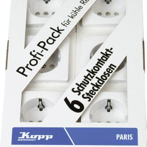 Kopp Płytka przycisku Gniazdo z uziemieniem Paris biały 920702011 6 szt. Kopp Płytka przycisku Gniazdo z uziemieniem Paris biały 920702011 6 szt.