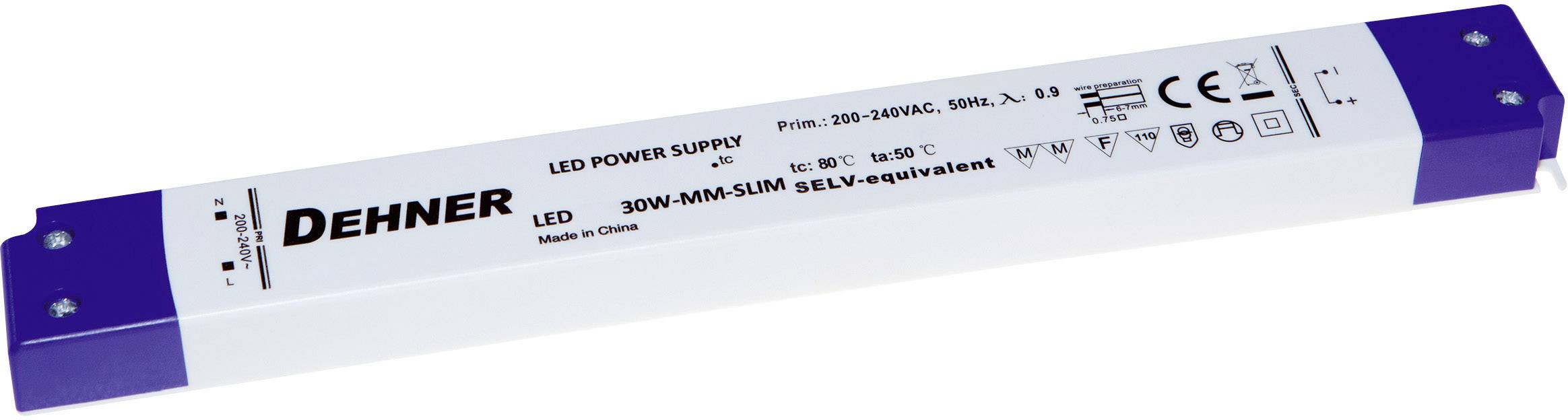 Dehner Elektronik SNP30-24VF-2 Transformator LED Stałonapięciowy 30 W 1.25 A 24 V/DC Zabezpieczenie przed przeciążeniem - obrazek 1