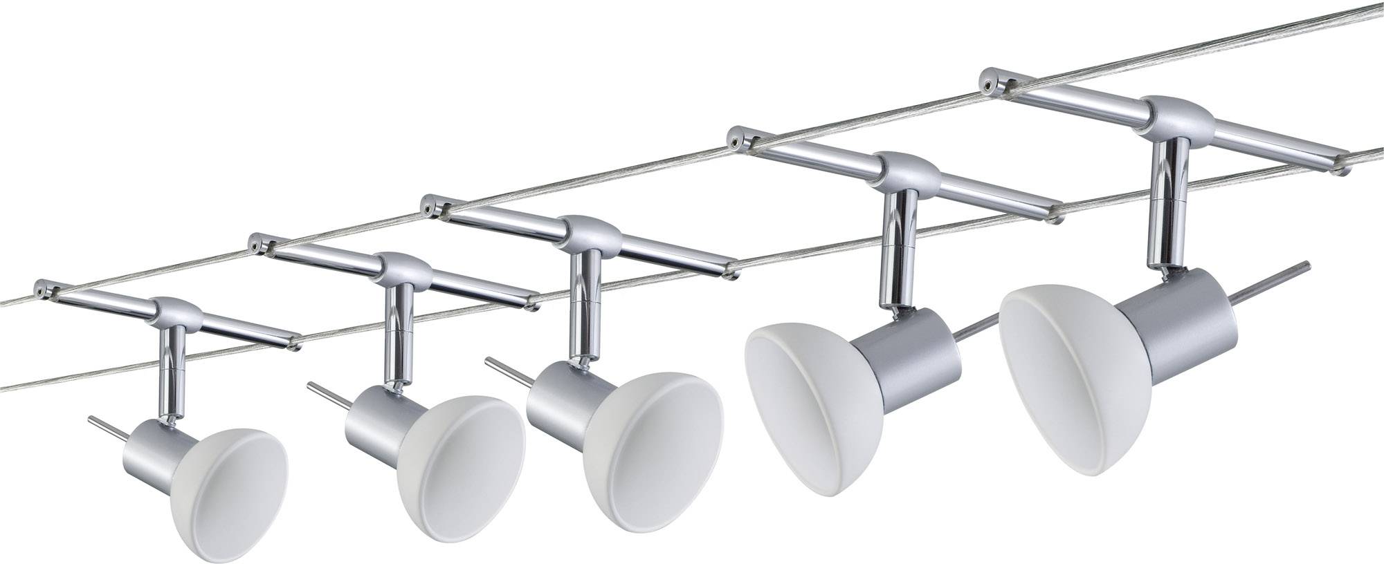 Podstawowy system kablowy Paulmann Sheela 94136 GU5.3 chrom (matowy), opal - obrazek 1