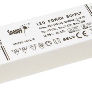 Dehner Elektronik Snappy SNP75-12VL-E Transformator LED Stałonapięciowy 75 W 0 – 5.83 A 12 V/DC nie nadaje się do ściemn Dehner Elektronik Snappy SNP75-12VL-E Transformator LED Stałonapięciowy 75 W 0 – 5.83 A 12 V/DC nie nadaje się do ściemn