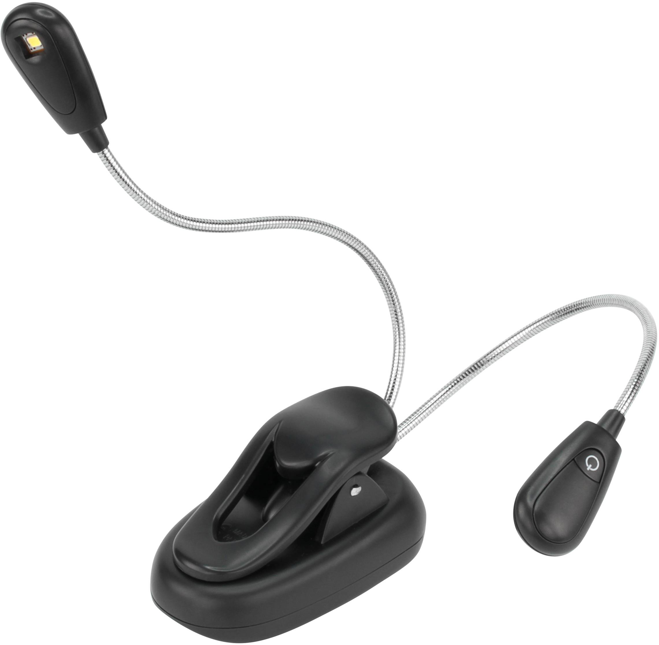 Lampa stołowa Ansmann Twinflex 1600-0119 0.65 W czarny, srebrny - obrazek 1