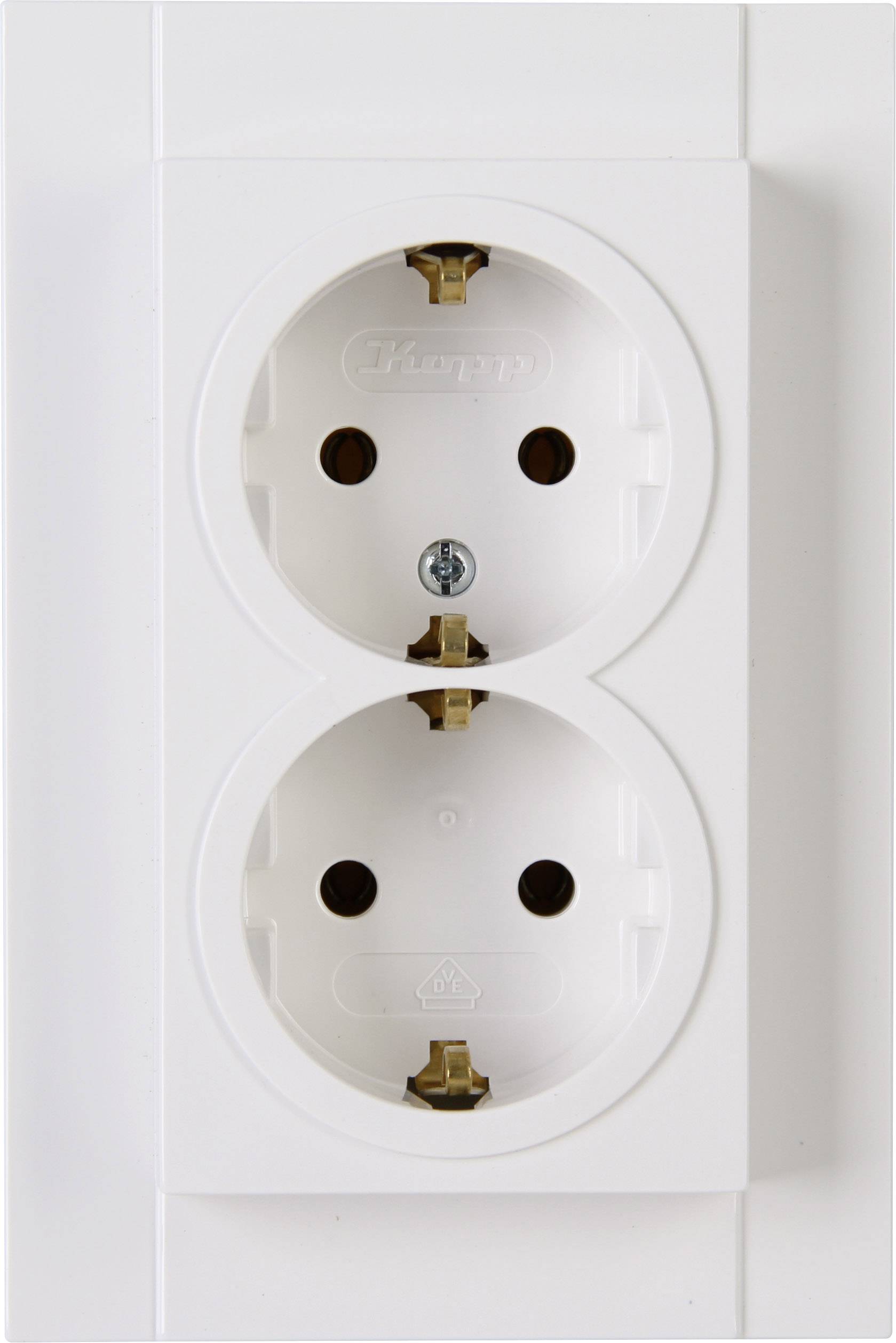 Kopp 2 x Płytka przycisku Gniazdo elektryczne ATHENIS czysty biały (ral 9010) 929529084 1 szt. - obrazek 1