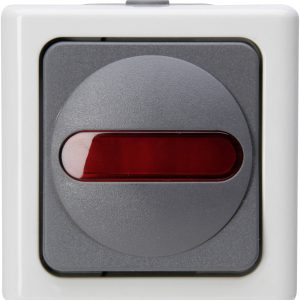 Kopp 561656007 Osprzęt elektroinstalacyjny do pomieszczeń wilgotnych Komplet Przełącznik z kontrolką BlueElectric szary Kopp 561656007 Osprzęt elektroinstalacyjny do pomieszczeń wilgotnych Komplet Przełącznik z kontrolką BlueElectric szary