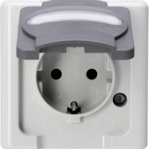 Kopp 103356006 1 szt. Osprzęt elektroinstalacyjny do pomieszczeń wilgotnych Komplet Gniazdo sieciowe z klapką BlueElectr Kopp 103356006 1 szt. Osprzęt elektroinstalacyjny do pomieszczeń wilgotnych Komplet Gniazdo sieciowe z klapką BlueElectr