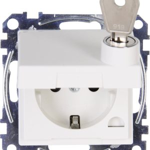 Kopp Płytka przycisku Gniazdo sieciowe, zamykane, Gniazdo sieciowe z klapką HK 07 czysty biały 951529001 1 szt. Kopp Płytka przycisku Gniazdo sieciowe, zamykane, Gniazdo sieciowe z klapką HK 07 czysty biały 951529001 1 szt.