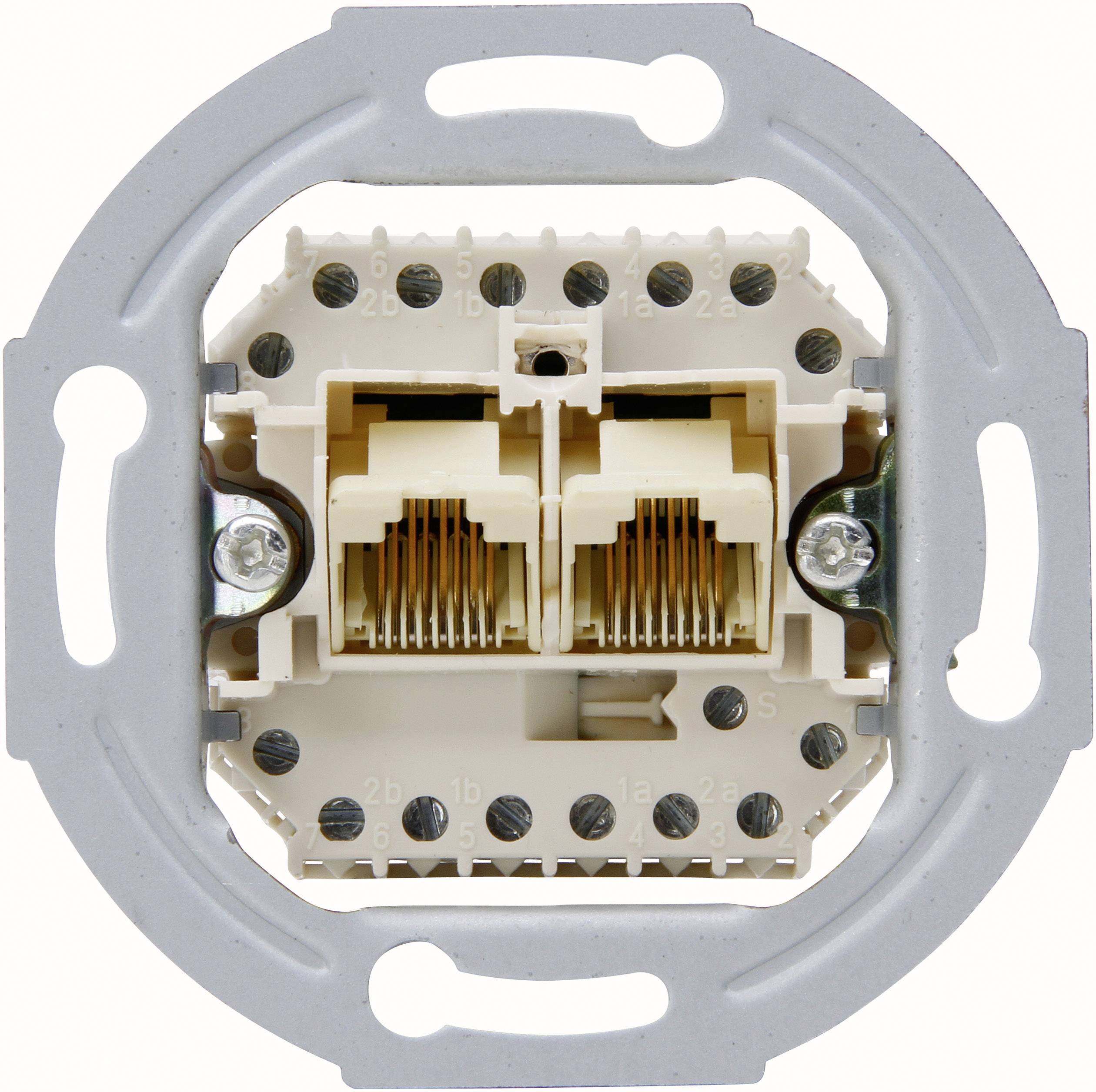 Kopp 1 szt. Płytka przycisku Gniazdo UAE/IAE/ISDN aluminiowy 33369402 1 szt. - obrazek 1