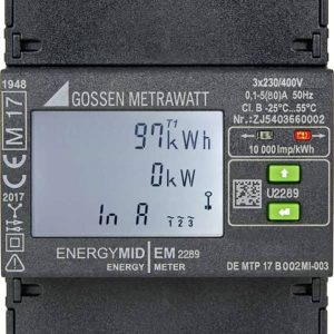 Gossen Metrawatt EM2289 TCP/IP / BACnet U2289-V027 Licznik prądu trójfazowy cyfrowy Zezwolenie MID: tak 1 szt. Gossen Metrawatt EM2289 TCP/IP / BACnet U2289-V027 Licznik prądu trójfazowy cyfrowy Zezwolenie MID: tak 1 szt.
