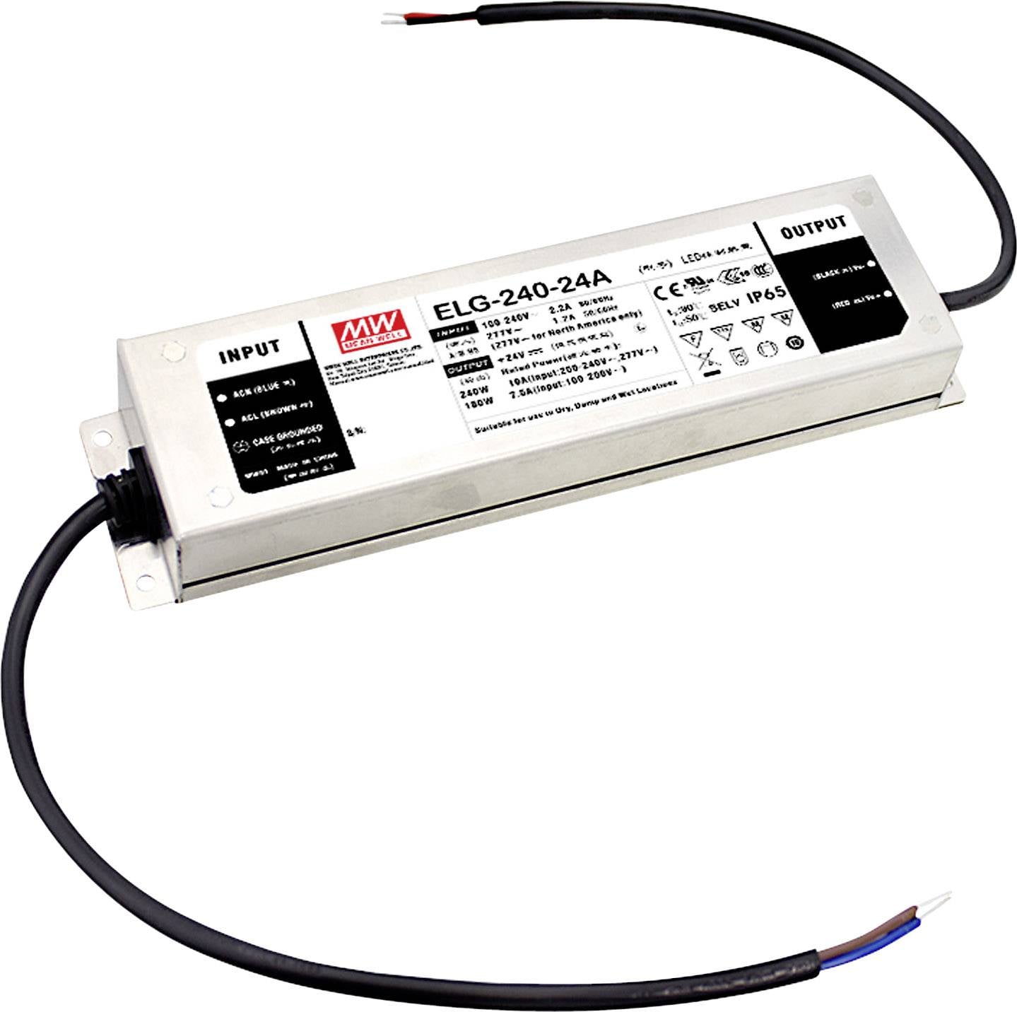 MEAN WELL ELG-240-42A-3Y Transformator LED, Sterownik LED Stałonapięciowy, Stałonaprądowy 239.82 W 2.86 - 5.71 A 37.8 - - obrazek 1