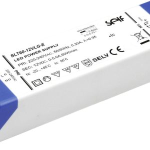 Self Electronics SLT60-12VLG-E Sterownik LED Stałonapięciowy 60 W 0 – 5 A 12.0 V/DC Możlowość stosowania w meblach, nie Self Electronics SLT60-12VLG-E Sterownik LED Stałonapięciowy 60 W 0 – 5 A 12.0 V/DC Możlowość stosowania w meblach, nie