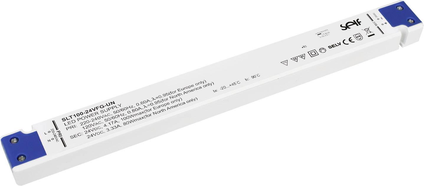 Self Electronics SLT100-24VFG-UN Sterownik LED Stałonapięciowy 100 W 0 - 4.17 A 24.0 V/DC Możlowość stosowania w meblach - obrazek 1