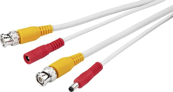 przedłużacz Monacor VSC-100/WS [1x – 1x Wtyczka Hollow 5,5 x 2,1 mm] 10.00 m