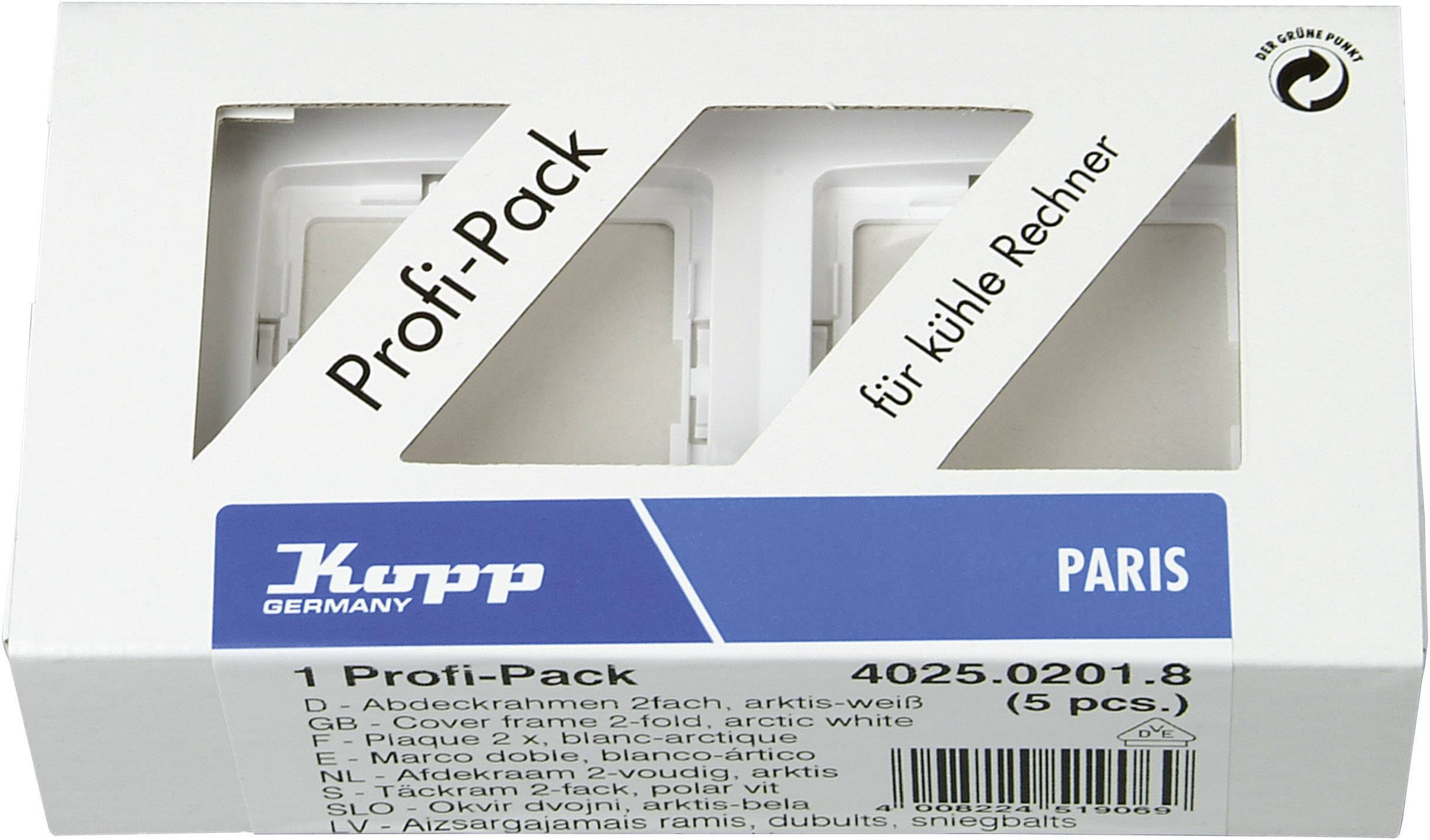 Kopp 2 x Ramka Paris biały 402502018 5 szt. - obrazek 1