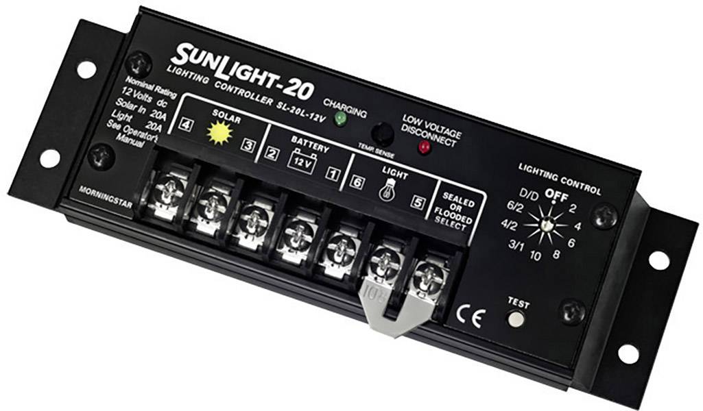 Solarny regulator ładowania Morningstar SunLight SL-10L 12V PWM 12 V 10 A - obrazek 1