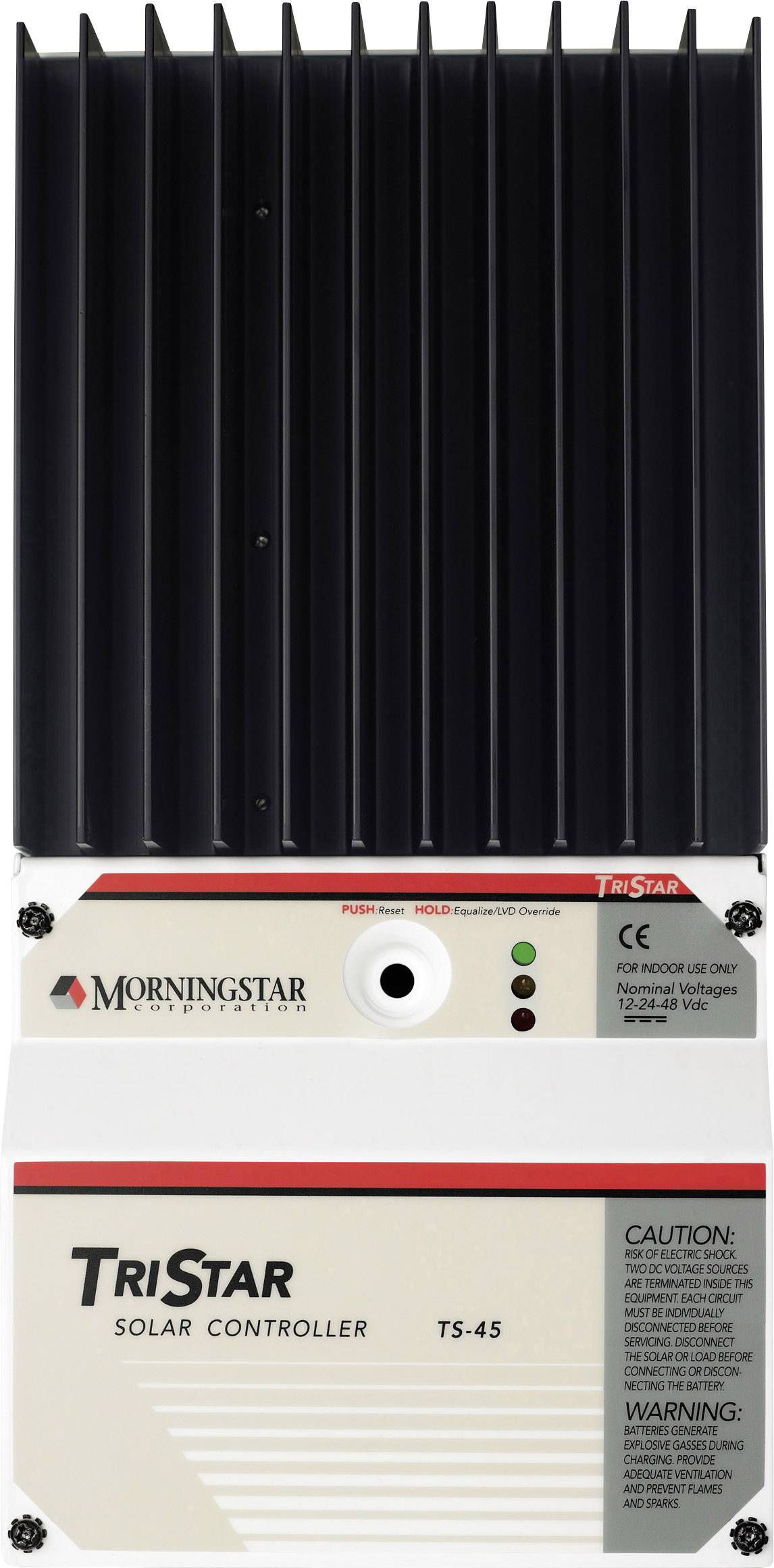 Solarny regulator ładowania Morningstar TS-45 PWM 12 V, 24 V, 36 V, 48 V 45 A - obrazek 1