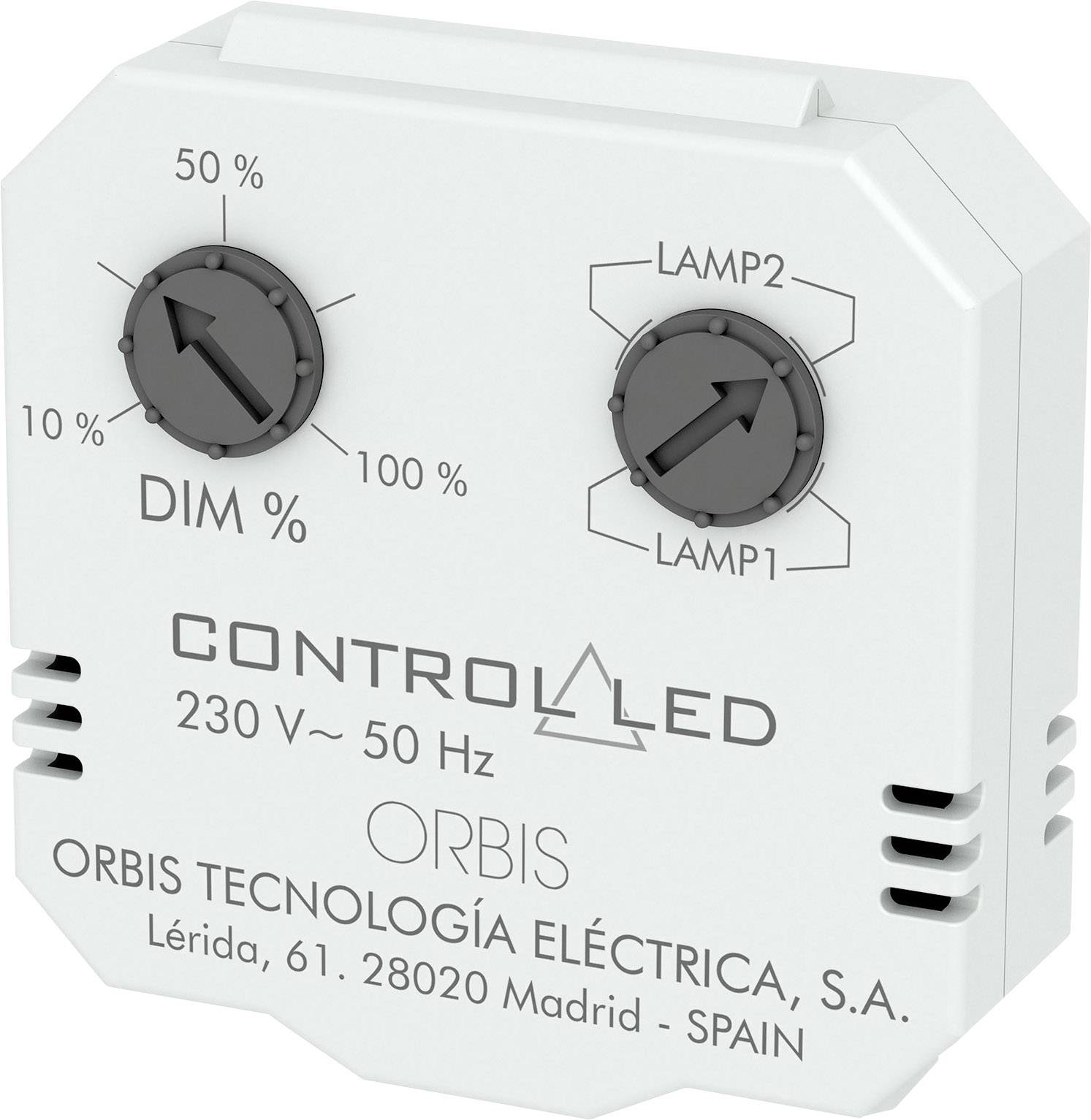 ORBIS Zeitschalttechnik OB200010 Regulator podtynkowy Dobry do: Żarówka, Lampa energooszczędna, Lampa halogenowa, Lampa - obrazek 1