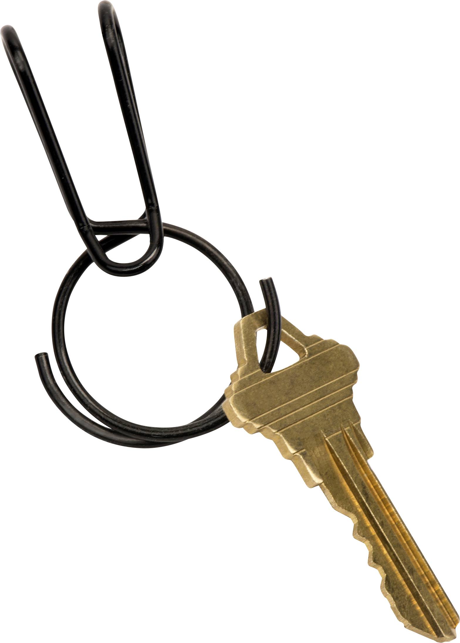 NITE Ize Kółko do kluczy KSQR-01-R6 SqueezeRing Easy Load Key Clip czarny 1 szt. - obrazek 1