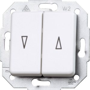 Płytka przycisku Kopp, 614513080 Przełącznik do żaluzji, Europa biały, matowy Płytka przycisku Kopp, 614513080 Przełącznik do żaluzji, Europa biały, matowy