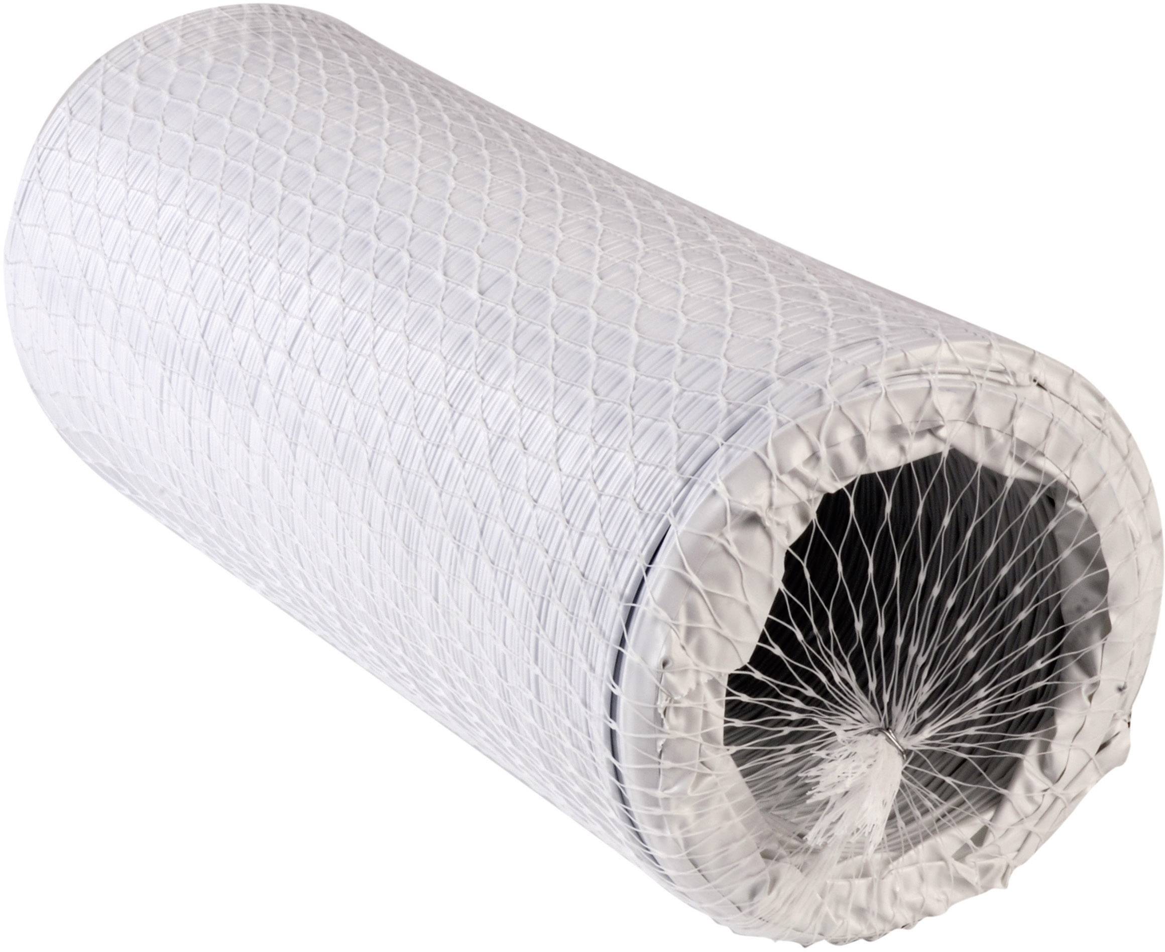 Wallair N52856 Elastyczny rękaw spiralny tworzywo sztuczne (Ø x D) 12.7 cm x 6 m biały - obrazek 1