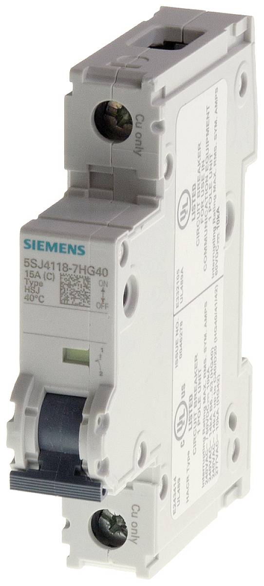 Wyłącznik automatyczny Siemens 5SJ4101-7HG40 5SJ41017HG40, 230 V, 400 V, 1 A - obrazek 1