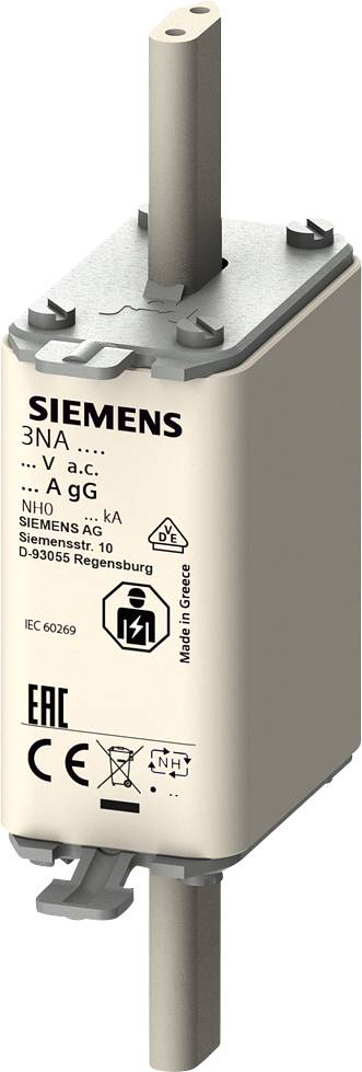 Siemens 3NA3032 Bezpiecznik użytkowy Rozmiar bezpiecznika = 0 125 A 500 V 1 szt. - obrazek 1