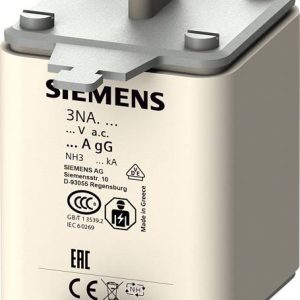 Siemens 3NA3344 Bezpiecznik użytkowy z mechanicznym wskaźnikiem stanu bezpiecznika Kompatybilne bezpieczniki o rozmiarze