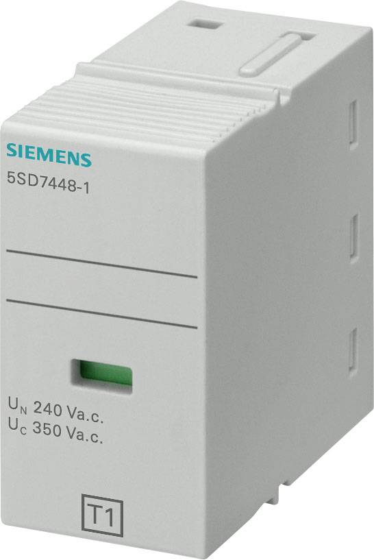 Siemens 5SD74481 Złącze wtykowe typu 1 LN, klasa wymagań B, UC 350V, 1-biegunowe do ograniczników kombinowanych Zestaw w - obrazek 1