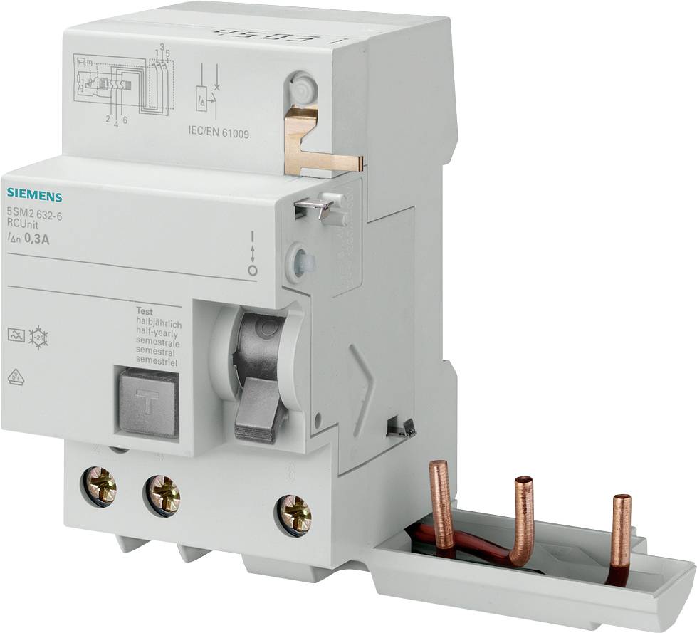 Wyłącznik różnicowoprądowy Siemens 5SM23366, 63 A, 0.03 A, 400 V - obrazek 1