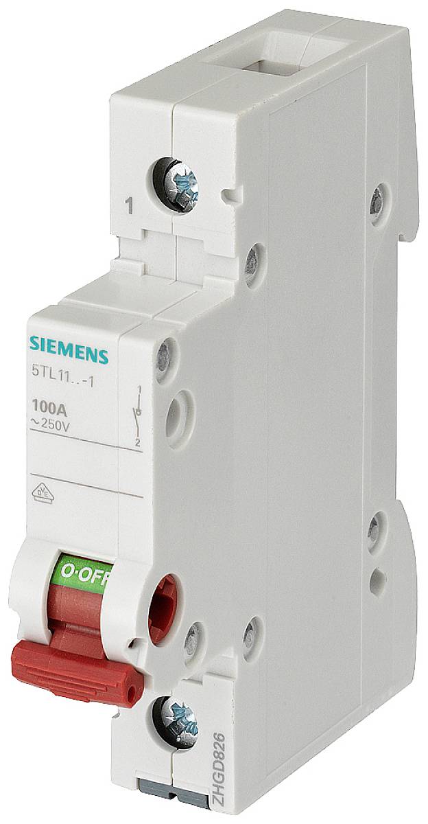 Wyłącznik szary 100 A 1 NO Siemens 5TL11911 - obrazek 1