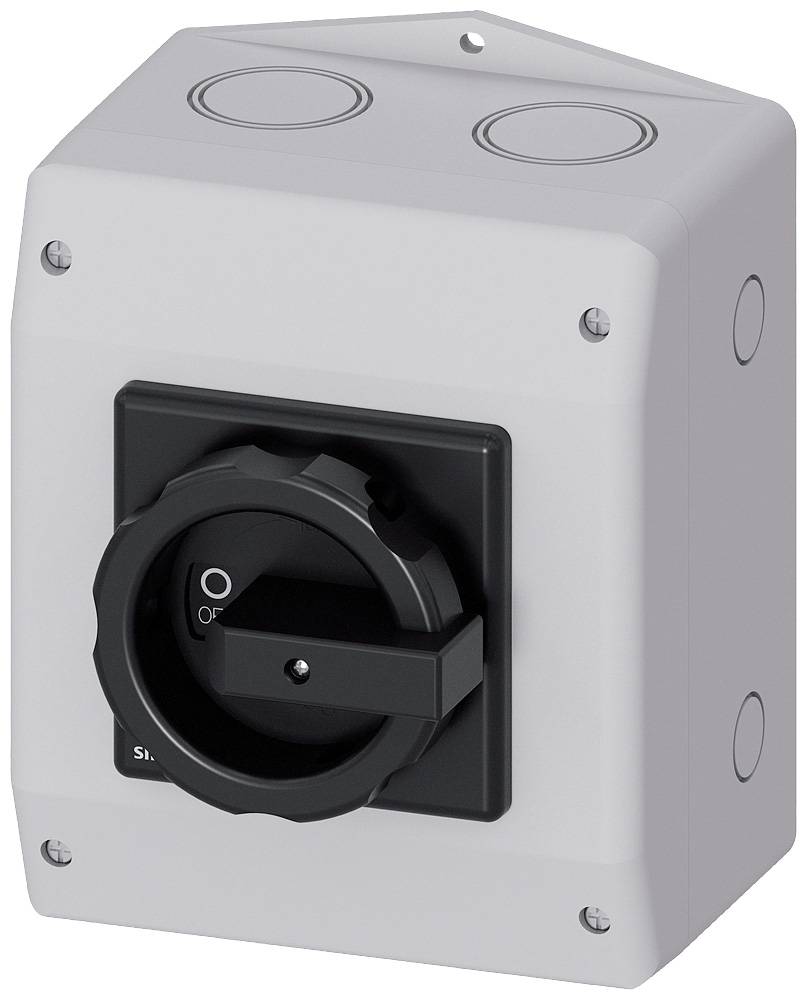 rozłącznik izolacyjny czarny 3 styki 35 mm² 63 A 1 NO, 1 NC 690 V/AC Siemens 3LD25651GP51 - obrazek 1