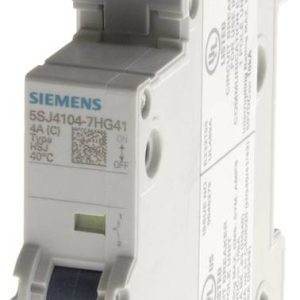 Wyłącznik automatyczny Siemens 5SJ4111-7HG41 5SJ41117HG41, 230 V, 400 V, 5 A Wyłącznik automatyczny Siemens 5SJ4111-7HG41 5SJ41117HG41, 230 V, 400 V, 5 A