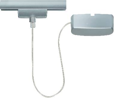 Element systemu szynowego wysokonapięciowego Paulmann 96831 Podajnik chrom (matowy)