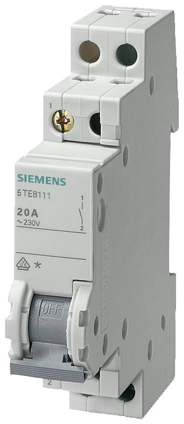 Wyłącznik szary 20 A 3 NO Siemens 5TE8114 - obrazek 1