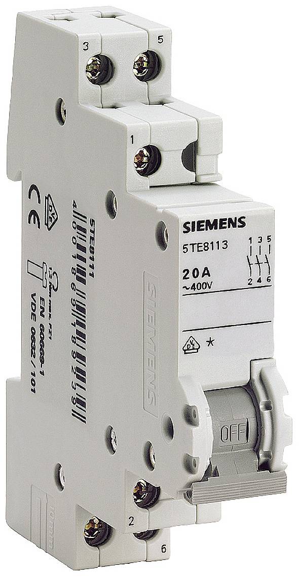 Wyłącznik szary 32 A 3 NO Siemens 5TE8213 - obrazek 1