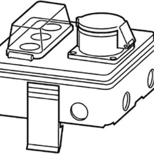 Siemens BVP:047230 BD2-AK1/CEE165S14 Kaseta odpływowa szary błyszczący 5 styków 16 A 400 V 1 szt.