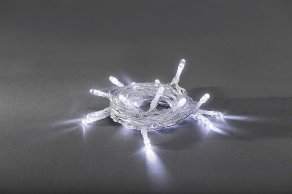 Lampki choinkowe LED Konst Smide 1407-203, Białe, 10 diod,185 cm