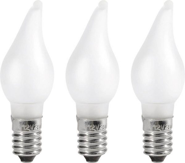 Żarówki Konstsmide 2691-230 ”oszronione”, 12 V, 3 W, E10, 3szt.