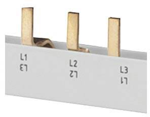 Siemens 5ST3744 Szyna zbiorcza szpilkowa, przeciwdotykowa, 10 mm², 3x 1-fazowa + HS, długość 1016 mm Szyna zbiorcza wtyk - obrazek 1