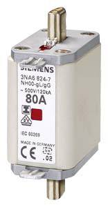 Siemens 3NA6832 Bezpiecznik użytkowy Rozmiar bezpiecznika = 0 125 A 500 V 1 szt. - obrazek 1