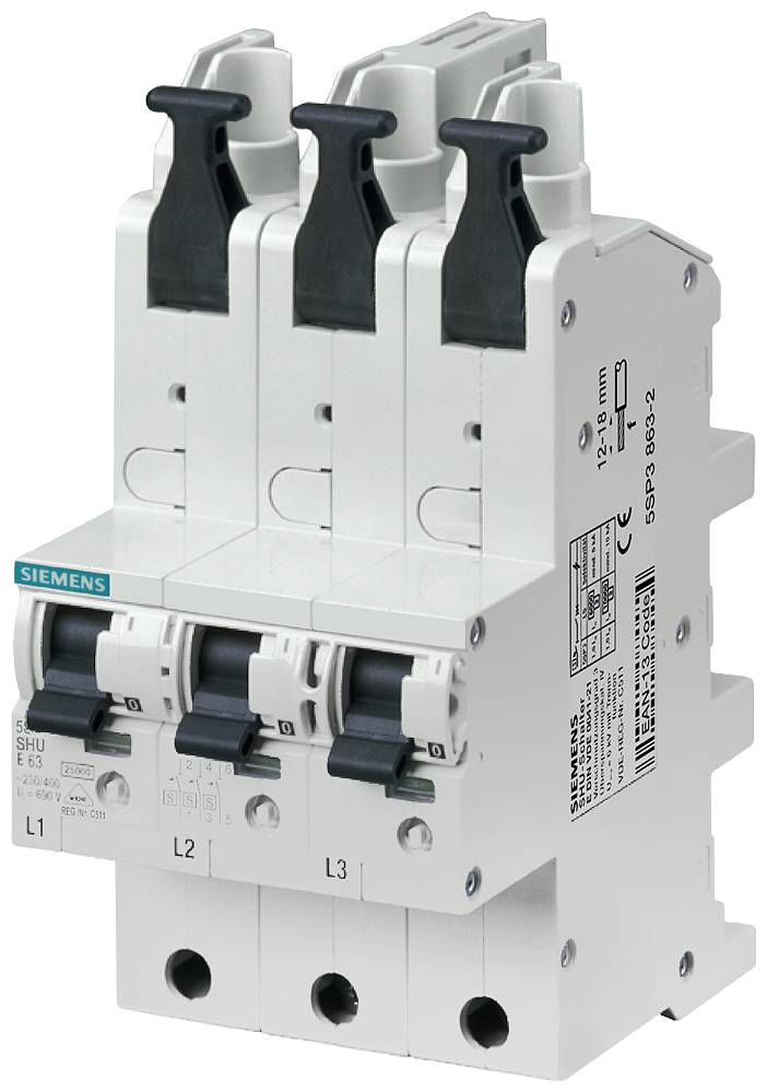 Siemens 5SP38252 5SP3825-2 Wyłącznik główny bezpieczeństwa 25 A 230 V, 400 V - obrazek 1